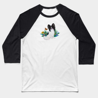 Butterfly and a Papillon Baseball T-Shirt